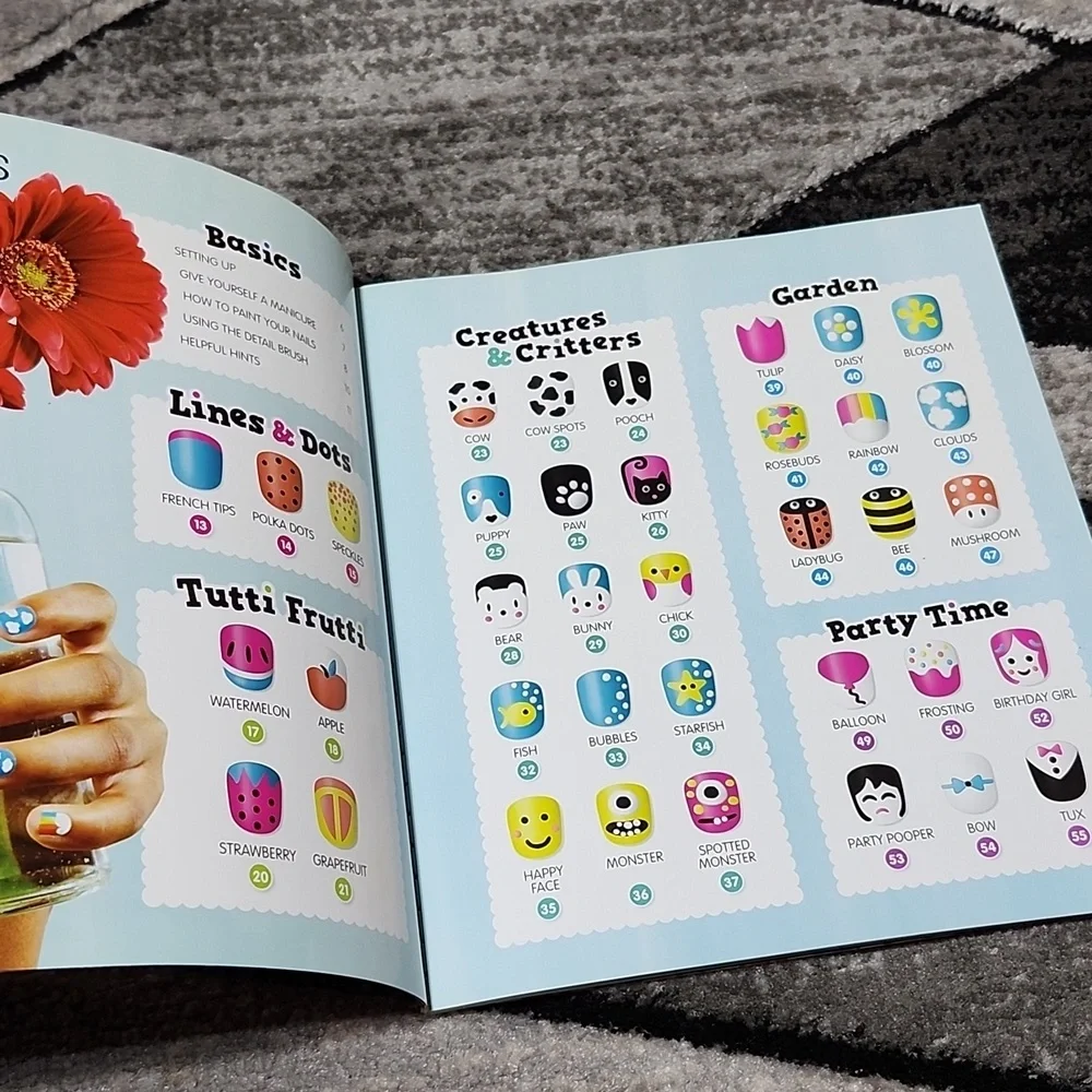 NAIL ART OVER 35 EASY DESIGNS FOR LITTLE FINGERS BOOK BY KLUTZ